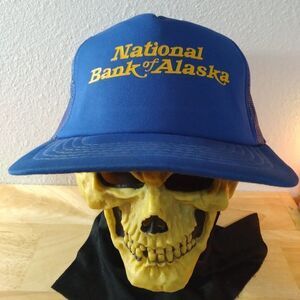 Deadstock Vintage National Bank Of Alaska Snap Back Trucker Hat